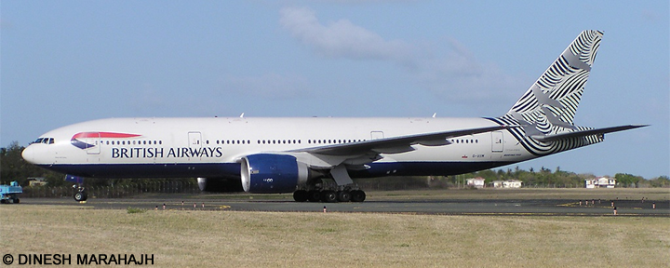 British Airways Boeing 777-200 (Waves and Cranes Livery)