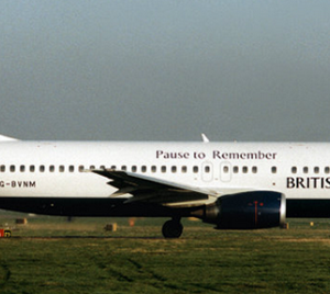 British Airways Boeing 737-400 (Pause to Remember Livery)