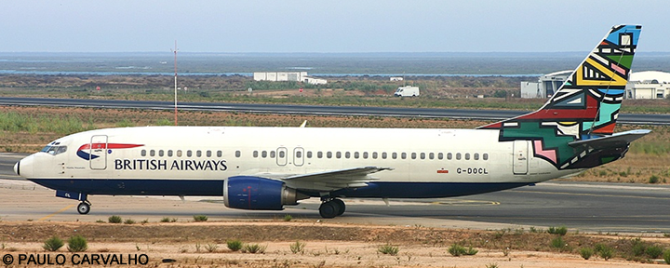British Airways Boeing 737-400 (Martha Ndebele Livery)