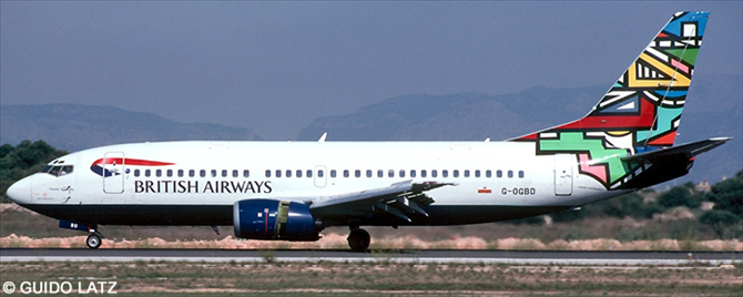 British Airways Boeing 737-300 (Martha Ndebele Livery)