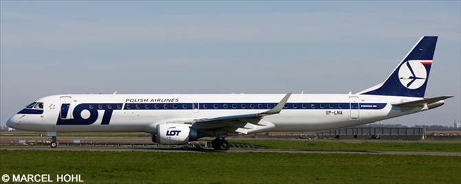 LOT Polish Airlines Embraer E195
