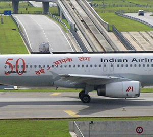 Indian Airlines Airbus A320 (With 50 Years of Flying Decal)