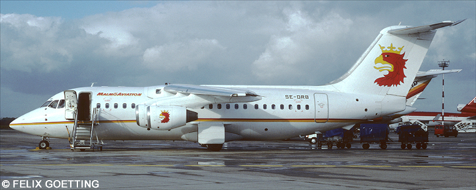 Malmo Aviation BAe Avro 146-200 - RJ-85 (Old Livery)