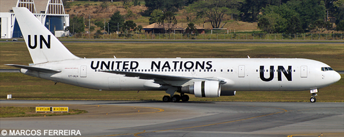 United Nations UN Boeing 767-300 (Operated by Ethiopian Airlines)