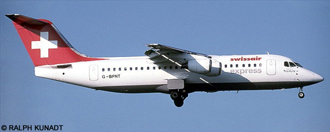 Swissair Express BAe Avro 146-300 - RJ-100 (Operated By Flightline)