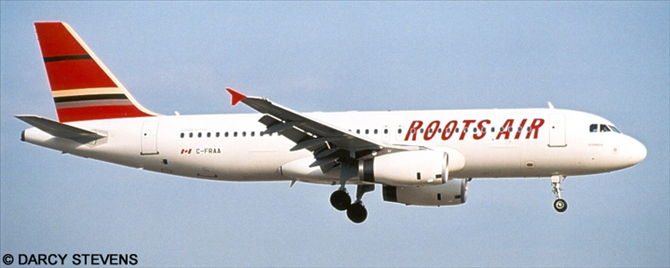 Roots Air Airbus A320 (Red Livery - Operated By Skyservice)