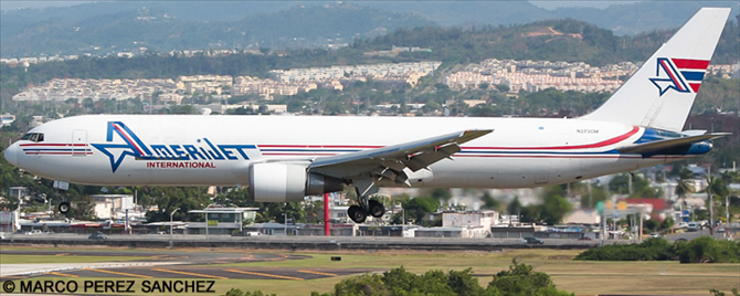 Amerijet International Boeing 767-300 (White Tail Livery)