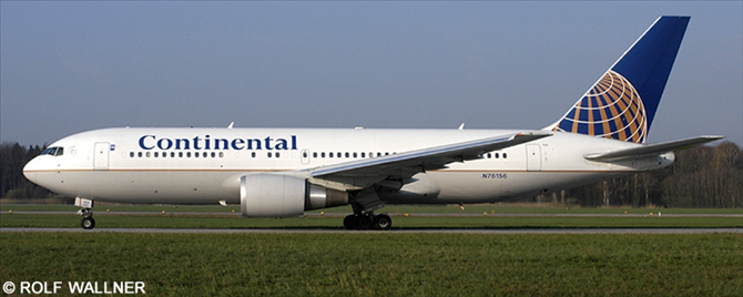 Continental Airlines Boeing 767-200