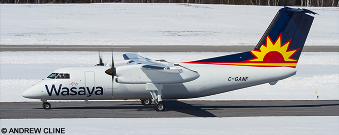 Wasaya Airways DeHavilland Dash 8-100 (Blue Tail Livery)