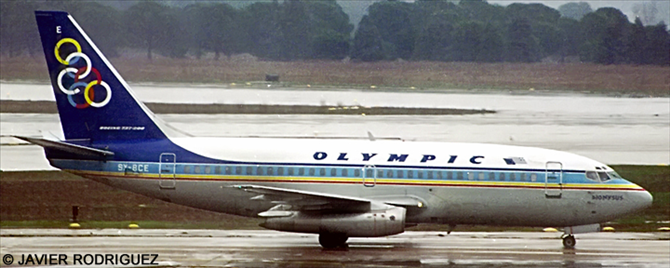 Olympic Airways Boeing 737-200 (Rainbow Stripe Livery)