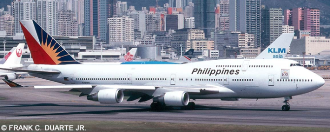 Philippines Airlines (PAL) Boeing 747-400 (With Philippine Centennial Decal)