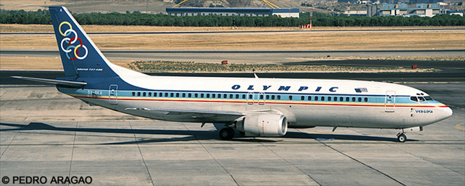 Olympic Airways Boeing 737-400 (Rainbow Stripe Livery)