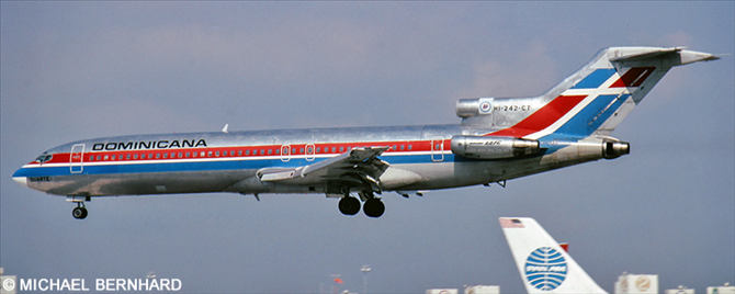 Dominicana Boeing 727-200 (Bare Metal Livery "Duarte")