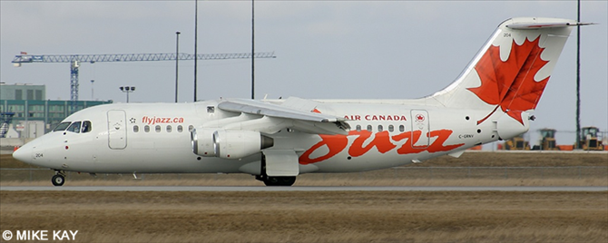 Air Canada Jazz BAe Avro 146-200 - RJ-85 (Orange Leaf Livery)