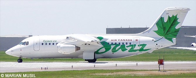 Air Canada Jazz BAe Avro 146-200 - RJ-85 (Green Leaf Livery)