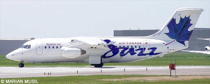 Air Canada Jazz BAe Avro 146-200 - RJ-85 (Blue Leaf Fantasy Livery)