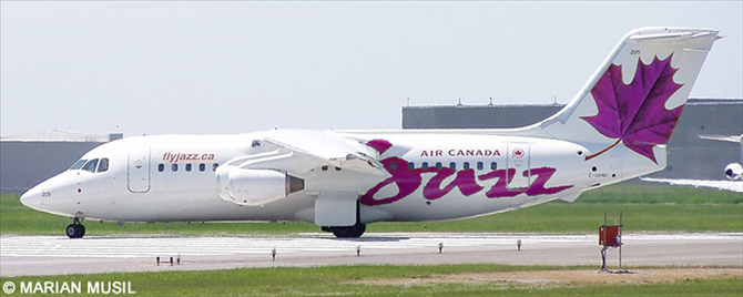 Air Canada Jazz BAe Avro 146-200 - RJ-85 (Purple Leaf Fantasy Livery)