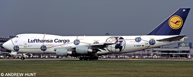 Lufthansa Cargo Boeing 747-200 (Time Service Revolution Livery)