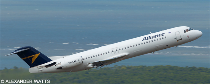 Alliance Airlines Fokker F-100