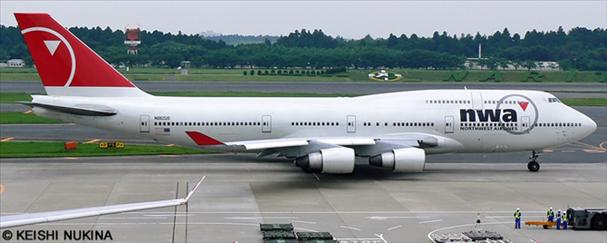 Northwest Airlines NWA Boeing 747-400 (New Livery)
