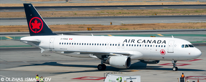 Air Canada Airbus A320 (New Basic White Livery)