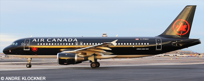 Air Canada Jetz Airbus A320 (New Black Livery)