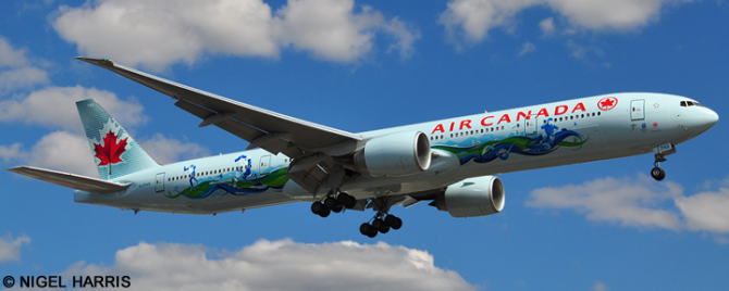 Air Canada Boeing 777-300 (Ice Blue Livery - Vancouver 2010)