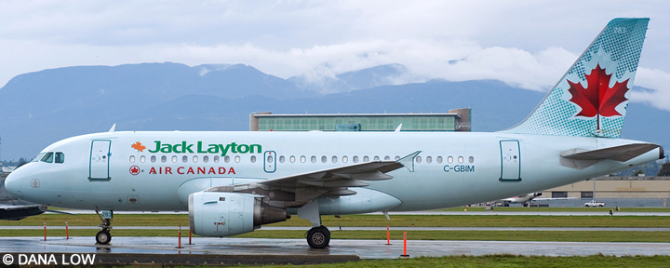 Air Canada Airbus A319 (NDP Elections 2008 - Ice Blue Livery)