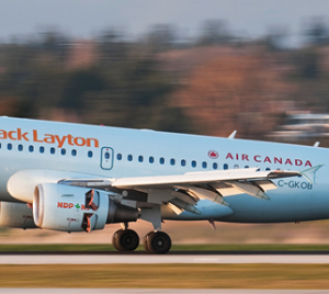 Air Canada Airbus A319 (NDP Elections 2011 - Ice Blue Livery)
