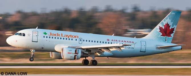 Air Canada Airbus A319 (NDP Elections 2011 - Ice Blue Livery)