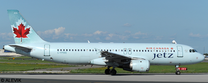 Air Canada Jetz Airbus A320 (Ice Blue Livery - Old Jetz Titles)